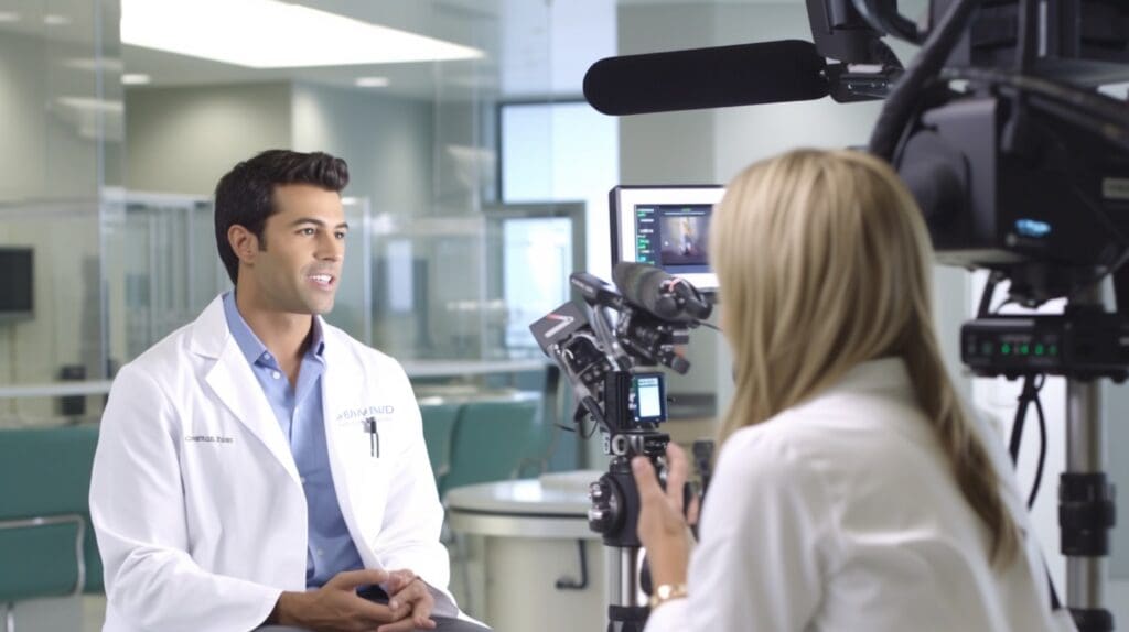Dentist interviewed on the news from our PR services